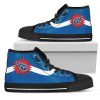 Simple Van Sun Flame Tennessee Titans High Top Shoes