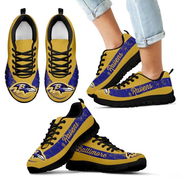 Single Line Logo Baltimore Ravens Sneakers