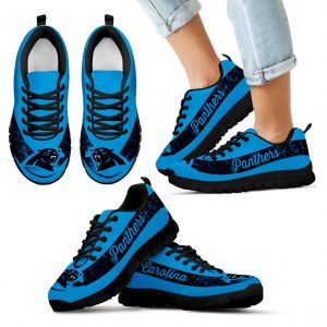 Single Line Logo Carolina Panthers Sneakers