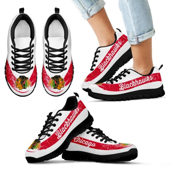 Single Line Logo Chicago Blackhawks Sneakers