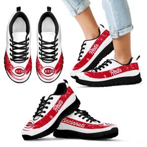 Single Line Logo Cincinnati Reds Sneakers