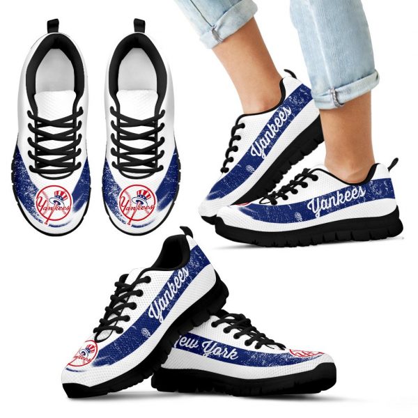 Single Line Logo New York Yankees Sneakers