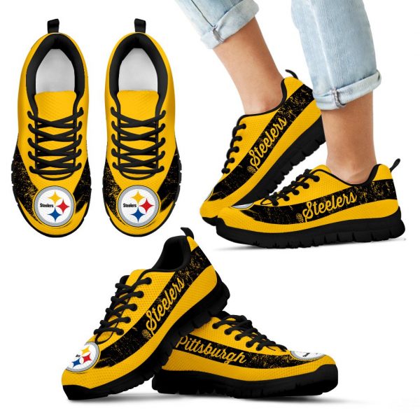 Single Line Logo Pittsburgh Steelers Sneakers