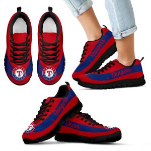 Single Line Logo Texas Rangers Sneakers