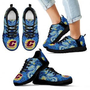 Sky Style Art Nigh Exciting Central Michigan Chippewas Sneakers