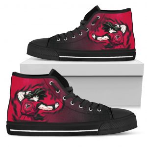 Son Goku Saiyan Power Atlanta Falcons High Top Shoes