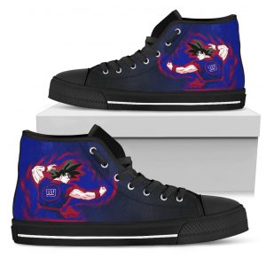 Son Goku Saiyan Power New York Giants High Top Shoes