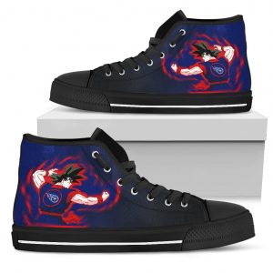 Son Goku Saiyan Power Tennessee Titans High Top Shoes