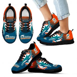 Special Unofficial Miami Dolphins Sneakers