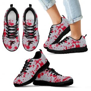 Splatters Watercolor Atlanta Falcons Sneakers