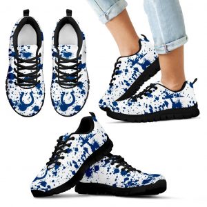 Splatters Watercolor Indianapolis Colts Sneakers