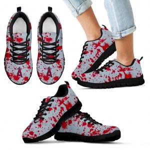 Splatters Watercolor Los Angeles Angels Sneakers