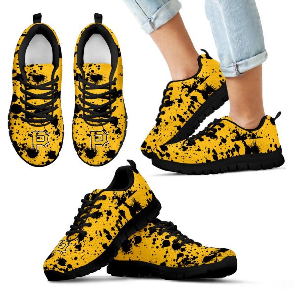 Splatters Watercolor Pittsburgh Pirates Sneakers