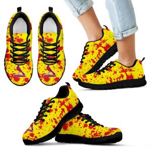 Splatters Watercolor St Louis Cardinals Sneakers