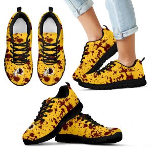 Splatters Watercolor Washington Redskins Sneakers