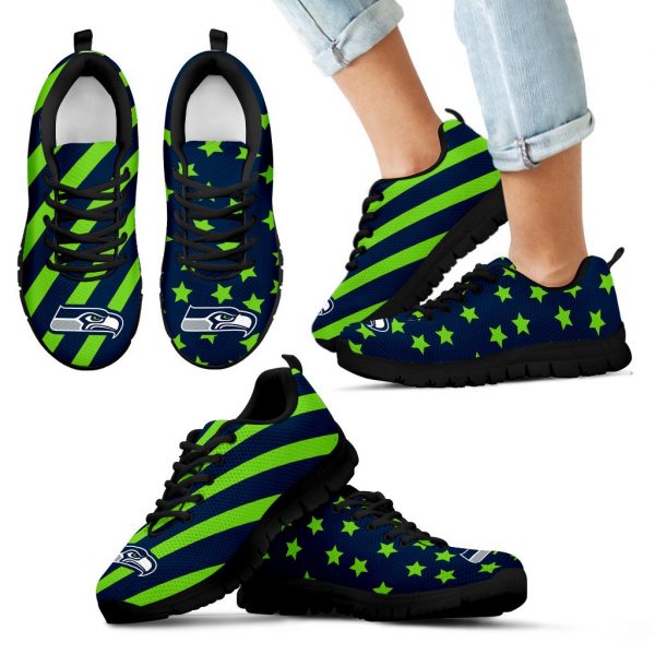 Splendid Star Mix Edge Fabulous Seattle Seahawks Sneakers