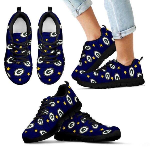 Star Twinkle Night Green Bay Packers Sneakers