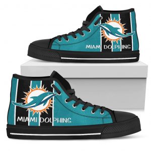 Steaky Trending Fashion Sporty Miami Dolphins High Top Shoes