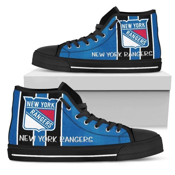 Steaky Trending Fashion Sporty New York Rangers High Top Shoes