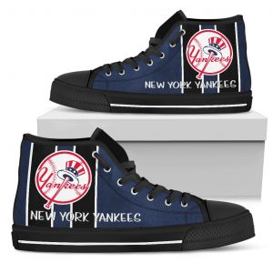 Steaky Trending Fashion Sporty New York Yankees High Top Shoes