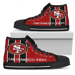 Steaky Trending Fashion Sporty San Francisco 49ers High Top Shoes