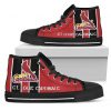 Steaky Trending Fashion Sporty St. Louis Cardinals High Top Shoes