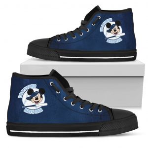 Tampa Bay Rays Fan Mickey Circle High Top Shoes