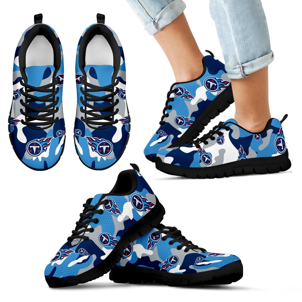 Tennessee Titans Cotton Camouflage Fabric Military Solider Style Sneakers Tennessee Titans Cotton Camouflage Fabric Military Solider Style Sneakers