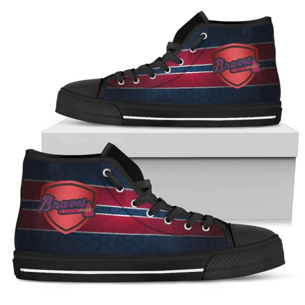 The Shield Atlanta Braves High Top Shoes