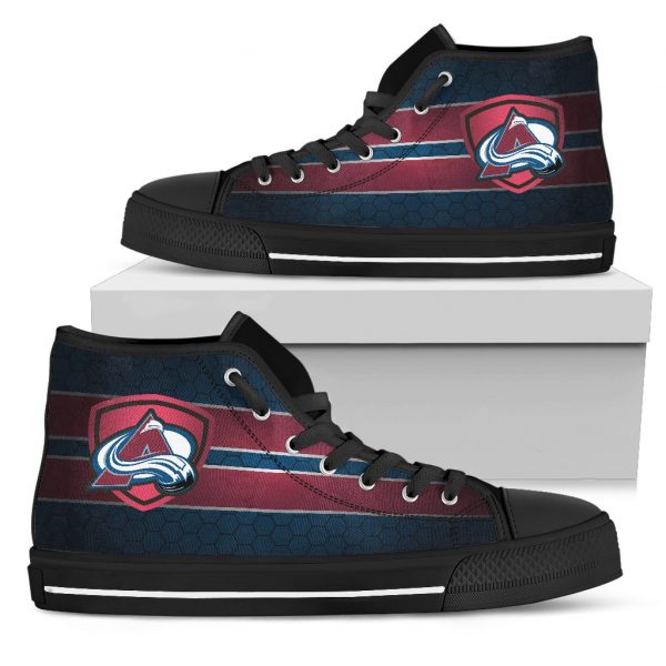 The Shield Colorado Avalanche High Top Shoes