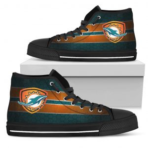 The Shield Miami Dolphins High Top Shoes