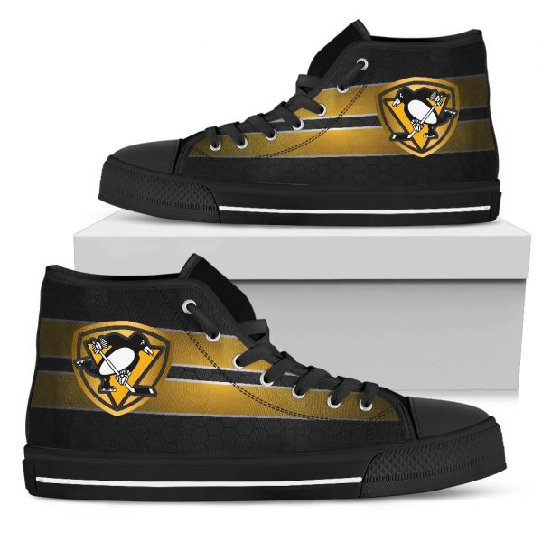 The Shield Pittsburgh Penguins High Top Shoes