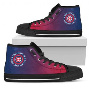 They Hate Us Cause They Ain't Us Chicago Cubs High Top Shoes
