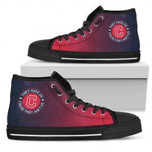 They Hate Us Cause They Ain't Us Cleveland Indians High Top Shoes