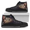 Thor Head Beside Anaheim Ducks High Top Shoes