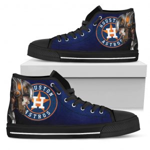 Thor Head Beside Houston Astros High Top Shoes