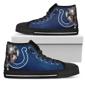 Thor Head Beside Indianapolis Colts High Top Shoes