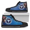 Thor Head Beside Tennessee Titans High Top Shoes