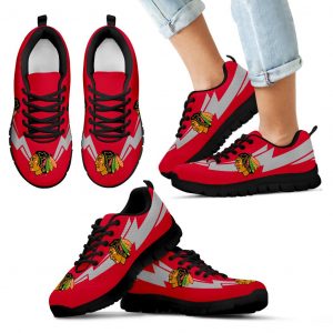 Three Amazing Good Line Charming Logo Chicago Blackhawks Sneakers