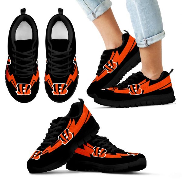 Three Amazing Good Line Charming Logo Cincinnati Bengals Sneakers