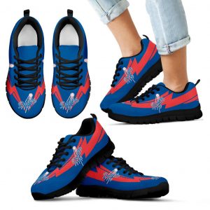 Three Amazing Good Line Charming Logo Los Angeles Dodgers Sneakers