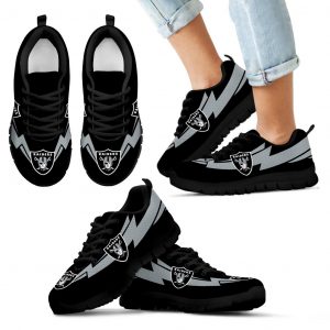 Three Amazing Good Line Charming Logo Oakland Raiders Sneakers