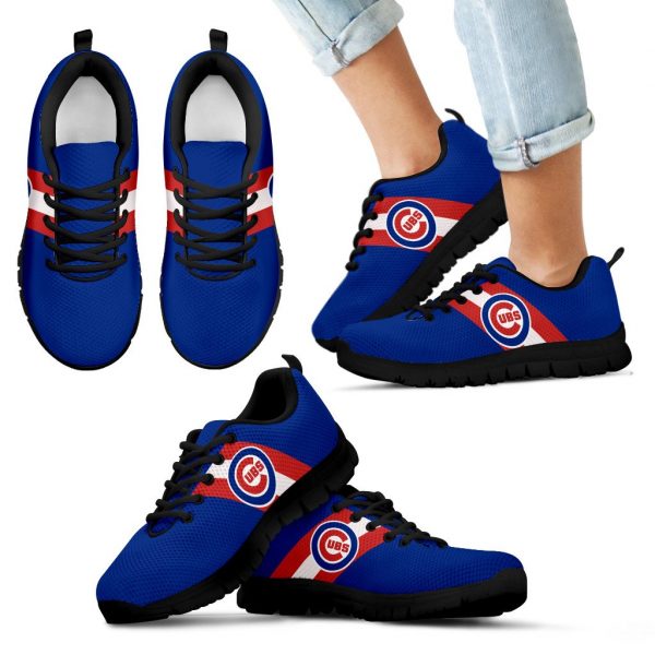 Three Colors Vertical Chicago Cubs Sneakers