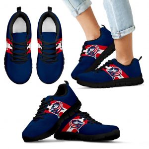 Three Colors Vertical Columbus Blue Jackets Sneakers