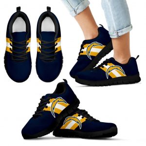 Three Colors Vertical Los Angeles Chargers Sneakers