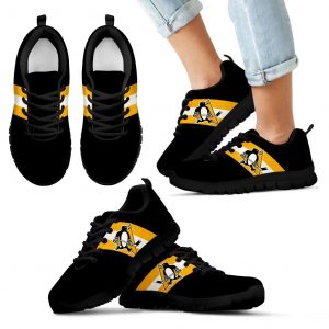 Three Colors Vertical Pittsburgh Penguins Sneakers