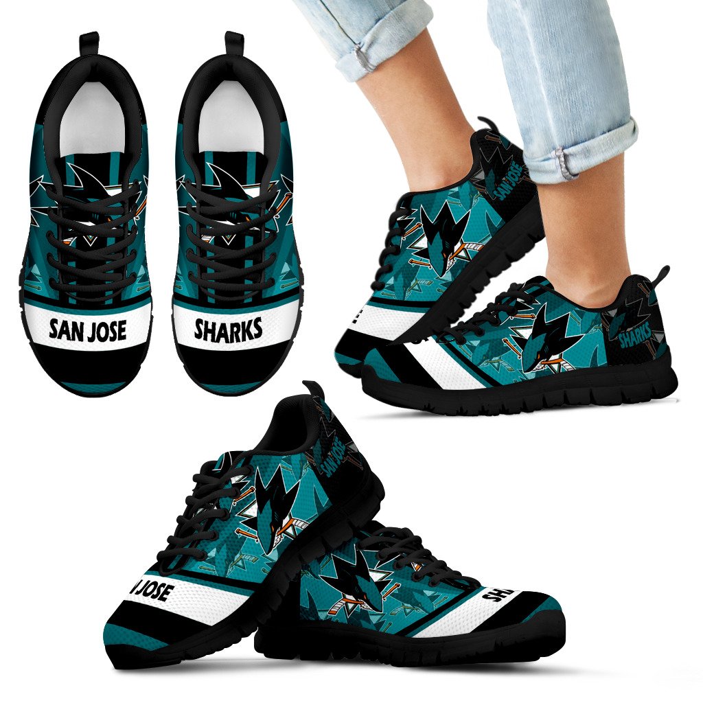 Three Impressing Point Of Logo San Jose Sharks Sneakers Three Impressing Point Of Logo San Jose Sharks Sneakers
