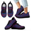 Tiger Skin Stripes Pattern Print Colorado Avalanche Sneakers