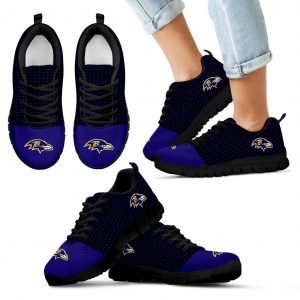 Tiny Cool Dots Background Mix Lovely Logo Baltimore Ravens Sneakers