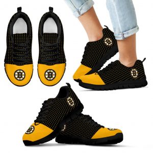 Tiny Cool Dots Background Mix Lovely Logo Boston Bruins Sneakers